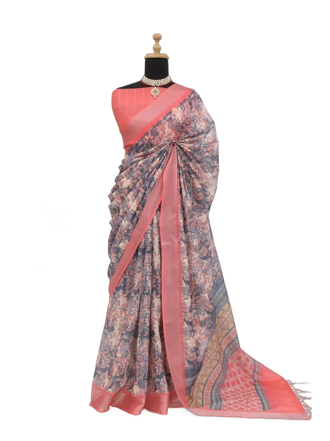riwaaya womens grey saree 2